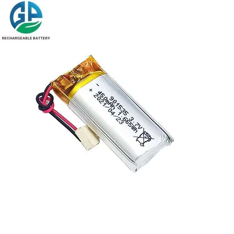 China 450mAh 3.7V High Capacity Lithium Polymer Battery Pack 901535 Rechargeable for Small-Sized Devices factory