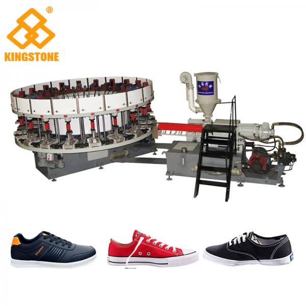 Quality Single Color DIP Canvas Shoes String - Lasted PVC Shoes Making Machine for sale