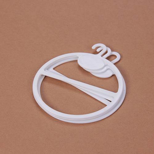 Quality White Oval Plastic Scarf Hangers for sale