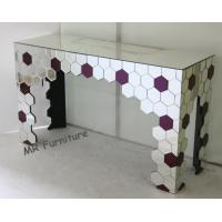 China Mirrored Living Room Console Table , Purple Silver Mirrored Entry Table factory