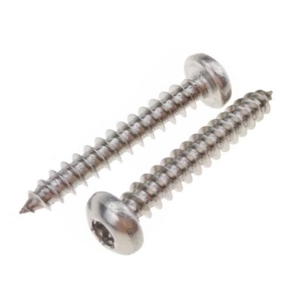 Quality Torx Socket Round Head Stainless Steel Tapping Screws For Plastic 3.5 mm Full Thread for sale