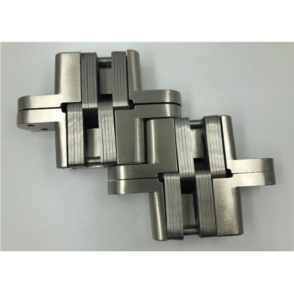 Quality High Hardness Heavy Duty Invisible Hinge With Satin Nickel Surface for sale