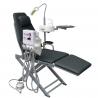 China Portable Folding Dental Chair With Turbine Unit Led Surgical Light Lamp factory