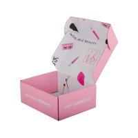 Quality Pink Corrugated Board Cosmetic Mailer Box Packaging Beauty Products for sale