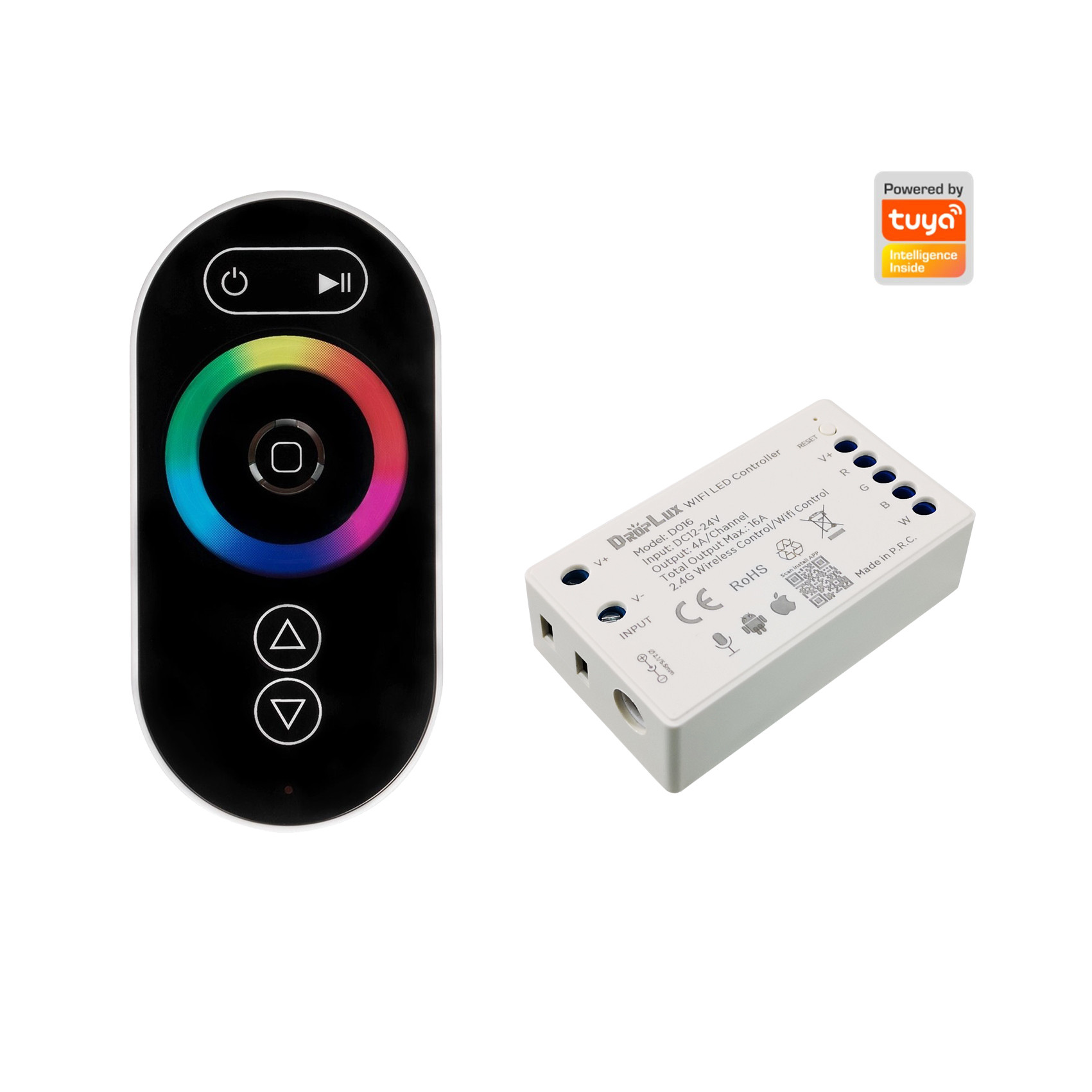 China 2.4G WiFi ABS RGB LED Dimmer Controller , 16A Remote Control Pool Light Switch factory