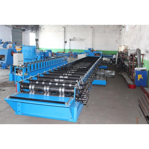 Quality 915mm Galvanized Embossing PLC Metal Deck Roll Forming Machine for sale