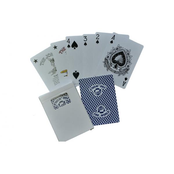 Quality Jumbo Index Poker Cards Plastic Casino Playing Cards Custom Made With Your Logo for sale