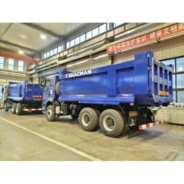 Quality SHACMAN U-Cargo box Dump Truck 6x4 H3000 380 EuroII Blue Tipper Standard cab 12 for sale