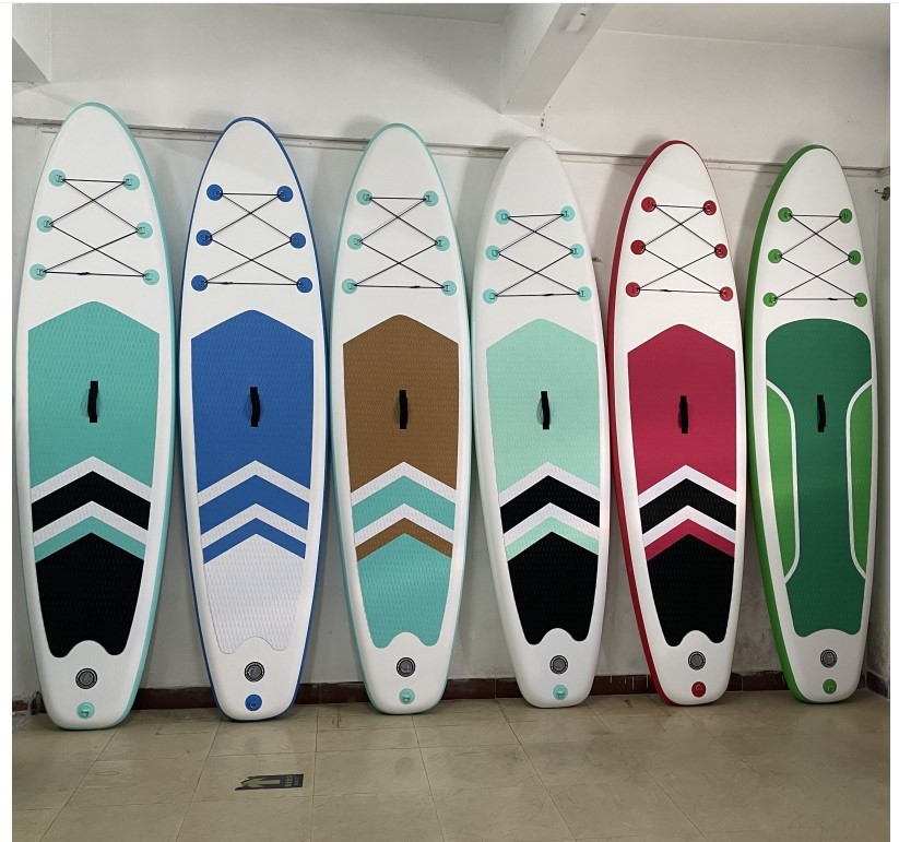 China Drop Stitch Inflatable SUP Board Floating Stand Up Board Paddle With Complete Accessories factory