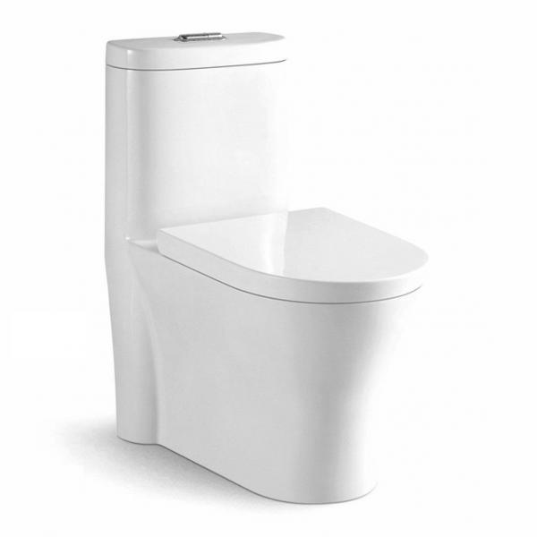 Modern ceramic top flush cupc standard one piece toilet