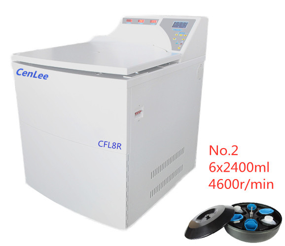 Quality RCF Brushless Motor Blood Bank Refrigerated Centrifuge 9600ml for sale