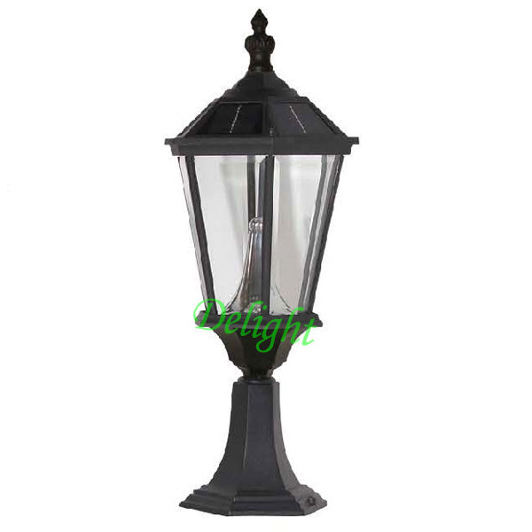 China High power Outdoor Solar Post Lamp for garden lighting decorative factory
