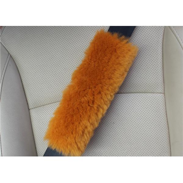 Quality Long Soft Wool Seat Belt Padding Shoulder Strap With Velcro Closure / Custom for sale
