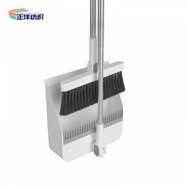 Quality 36" Small Broom Dustpan Stainless Steel And PP Material Standing Dustpan Set for sale