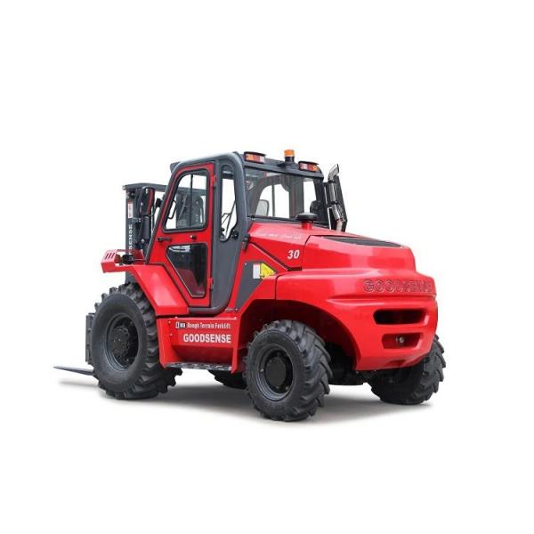 Quality Hydraulic Rough Terrain Forklift 3 Ton 4 Wheel Drive Power Steering for sale
