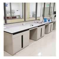 Quality Alkali Resistant Laboratory Wall Bench , W750*H850mm Side Lab Work Benches for sale