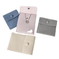 China Promotional Small Luxury Jewelry Packaging Pouches Velvet Jewelry Drawstring Pouch factory