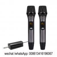 China U19 / UHF professional teaching wireless microphone/  20 channel frequency/metal handheld/6.35 to 3.5 jack for sale