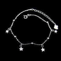 China Adjustable Sterling Silver Charm Bracelet , Sterling Silver Star Bracelet factory