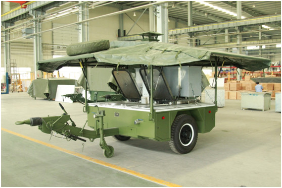Quality 25 Degree Departure Angle Military Movable Kitchen for sale