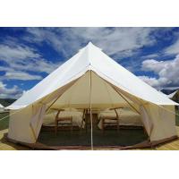 China Glamping Luxury Yurt Bell Fire Retardant Tarpaulin Safari Tent Waterproof Canvas Fabric factory