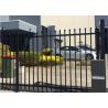 China Wrought Iron Garden Fence Panels , Ornamental Iron Fence Panels Anti Climbing factory