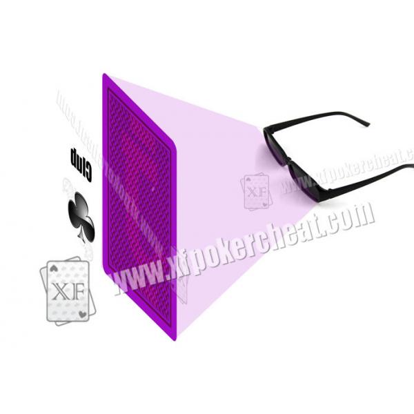 Quality Plastic Purple Perspective Glasses For Gambling Props / Poker Cheat for sale