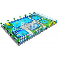 China Outdoor Mobile Huge Inflatable Pool Water Park  , Waterpark Aqua Park for sale