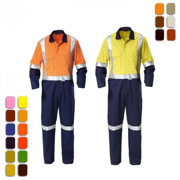 Quality 100% Cotton Reflective Insulated Coveralls Mechanic Uniform Work Men Coverall for sale