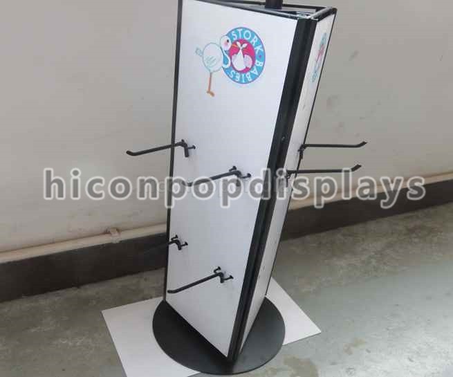 China Rotating Tabletop Display Stand , Three Sided Pyramid Display Stand factory