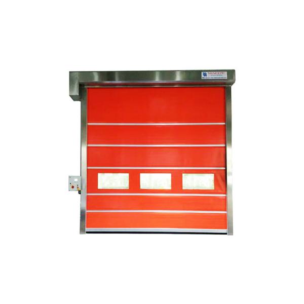 Quality English Man Machine Interface High Speed Rolling Door Outside Big Wind Area for sale
