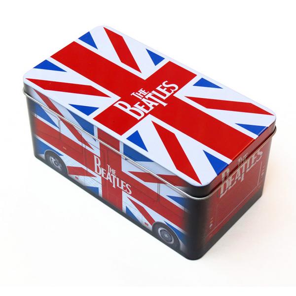 Quality Beatles style gift Rectangular Tin Box / tin cantainers 4c offset printing for sale