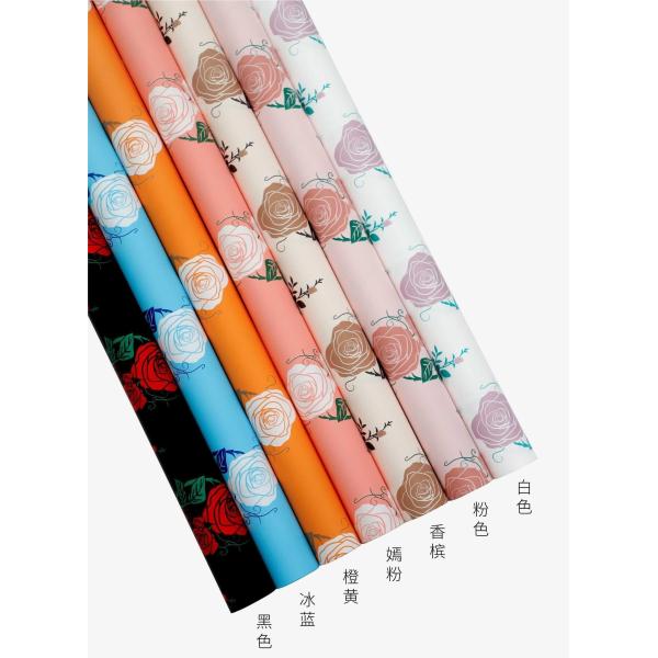 Quality Waterproof Flower Bouquet Wrapping Paper Fabrics Plastic Flower Wrapping Paper for sale