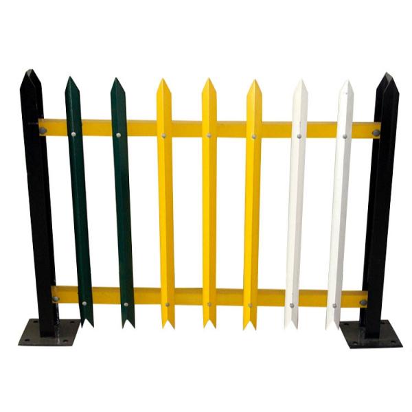 Quality Colorful Powder Coated Steel Palisade Security Fence for sale