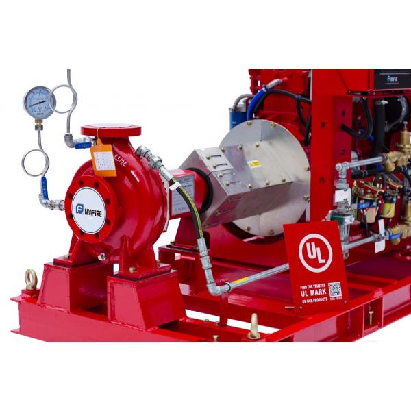 Quality Electric Motor End Suction Fire Pump , Fire Fighting Pump Water Pump 300GPM 86PSI for sale
