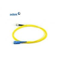 China ST-SC / UPC Simplex 9 / 125 Singlemode Fiber Cable 3M PVC Yellow for sale