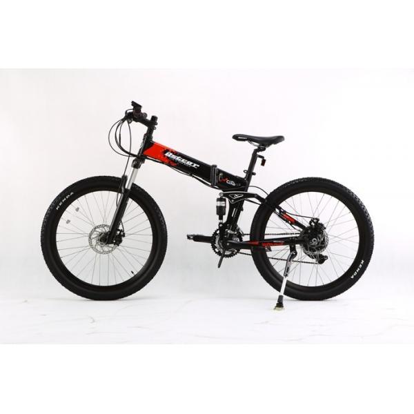 Quality 36V Folding Electric Bike 25 Km / H Max Speed Folding Electric Mountain Bike for sale
