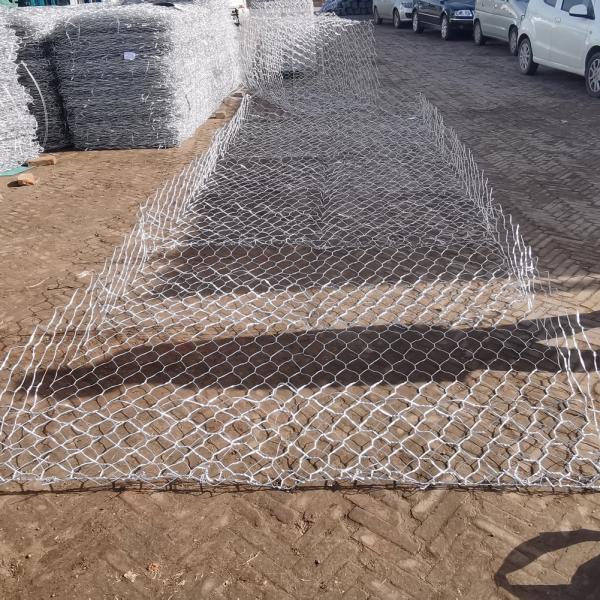Quality Heavy Duty 3.0 Mm Galfan Mesh Gabion Baskets 2m X 1m X 1m Wire For Retaining Walls for sale