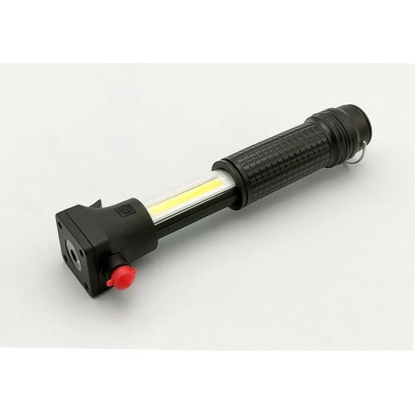 Quality 7.6X4.1X16.5 (23.3)CM LED COB Work Light Emergency Hammer Belt Cutter Red for sale