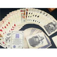 China Table Games Durable Playing Cards / Waterproof Poker Cards Custom Printed factory