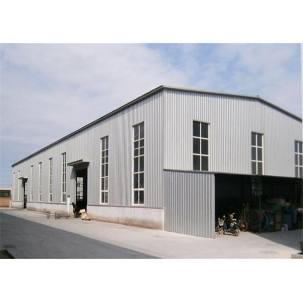 Quality Metal Outdoor Storage Buildings , Large Trussed Lightweight Steel Frame Building for sale
