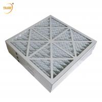 Quality G3 Cardboard Frame Pre Filter Moisture Resistant Pleated Panel Air Filters for sale