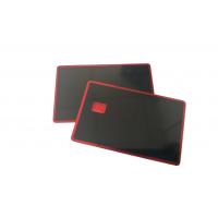 China Mirror Gold Sliver Red Black Blank Metal Credit Card With Chip Slot factory