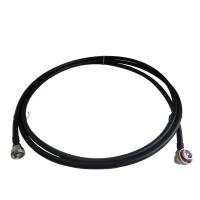 China RF Low PIM 3 Meter Jumper 1/2'' Super Flexible Coaxial Cable With DIN Male Right Angle To DIN Female Connector factory