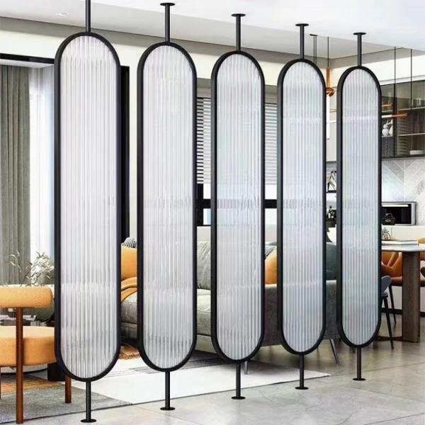 Quality Laser Cut Metal Room Dividers Glass Metal Decorative Room Dividers for sale