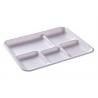China PLA Biodegradable Take Away Food Packaging , Disposable Foam Blister Compartment Meal Tray factory