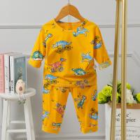 China Breathable Childrens Cotton Pyjam Full Flower Pajama Set Grind Watermarks 86cm Hipline for sale