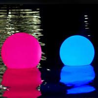 China LED Swimming Pool Glow Lights Ball Waterproof Floating 16 Colors Changing factory