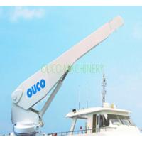 china Portable Yacht Crane Telescopic Boom Crane , Hydraulic Deck Crane ISO Passed
