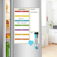China Flexible Fridge Magnet Sticker Magnetic Monthly Calendar With Marker Pens And Eraser factory